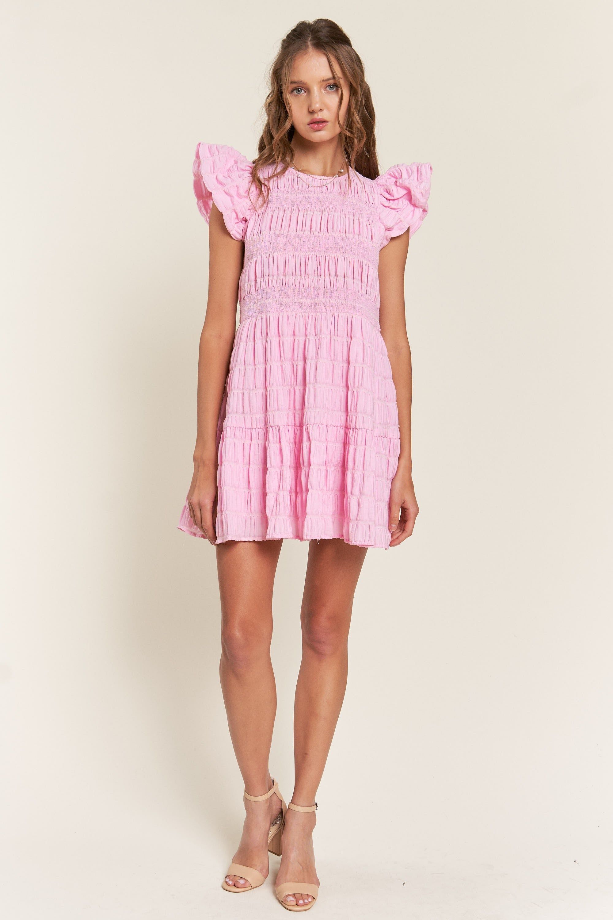 Pink Baby Doll Mini Dress sold by Pinkblush product image thumbnail 3