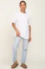 Ivory Oversized Basic Tee sold by Pinkblush