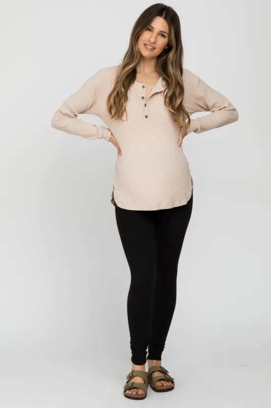 Black Basic Maternity Legging sold by Pinkblush