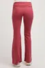 Mauve Fold-Over Waistband Flared Maternity Leggings sold by Pinkblush