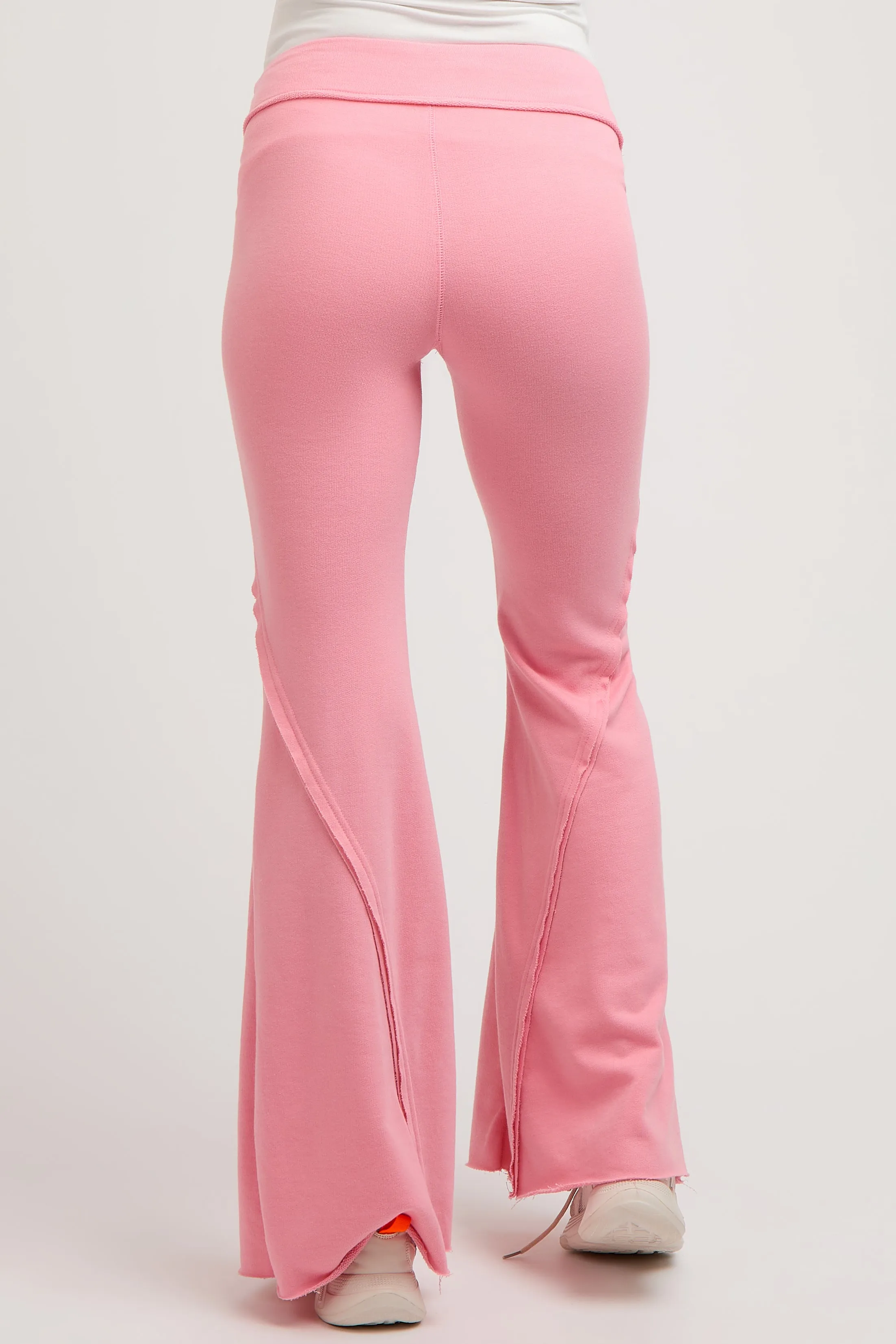 Pink Terry Flare Maternity Lounge Pants sold by Pinkblush product image thumbnail 4
