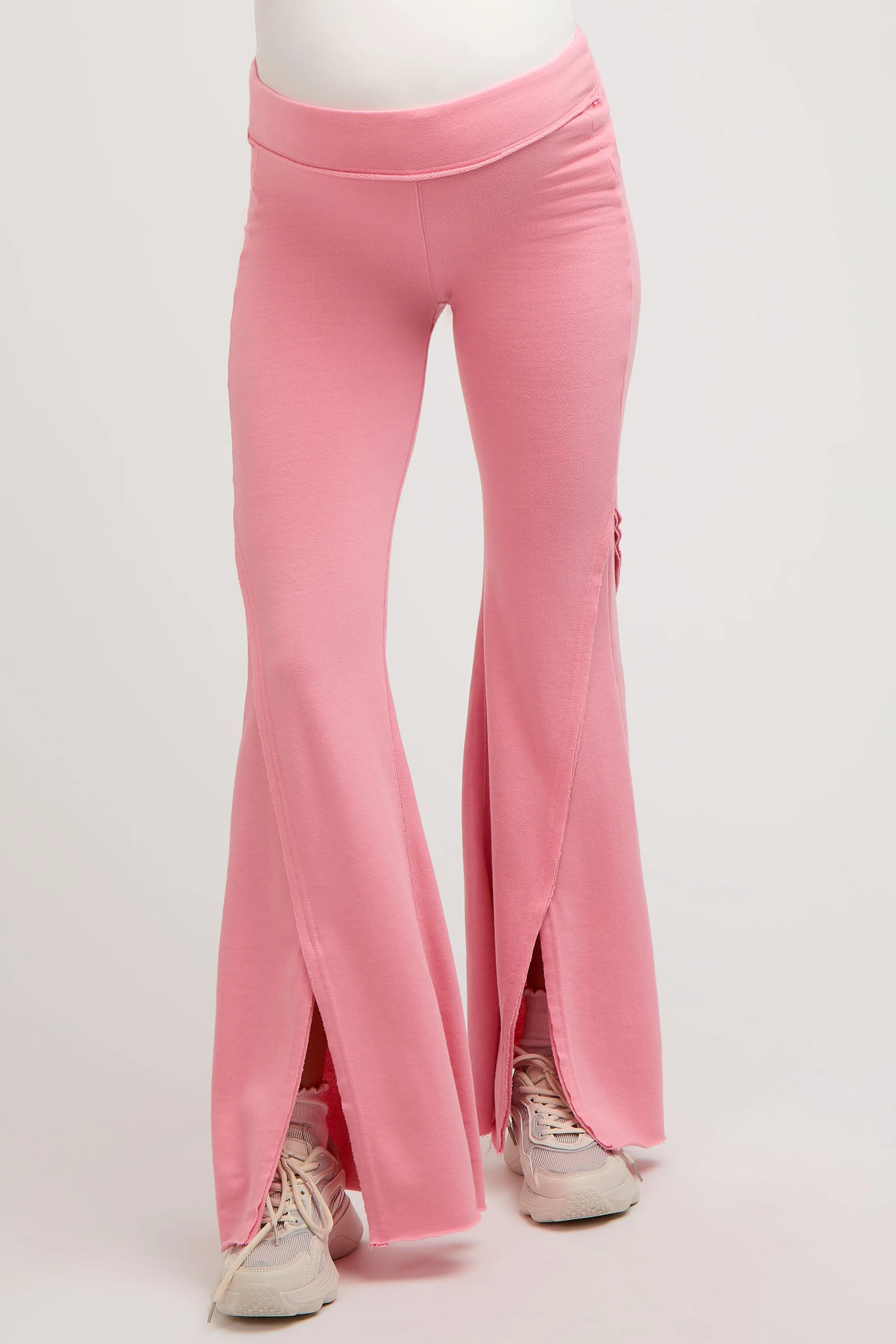 Pink Terry Flare Maternity Lounge Pants sold by Pinkblush product image thumbnail 2