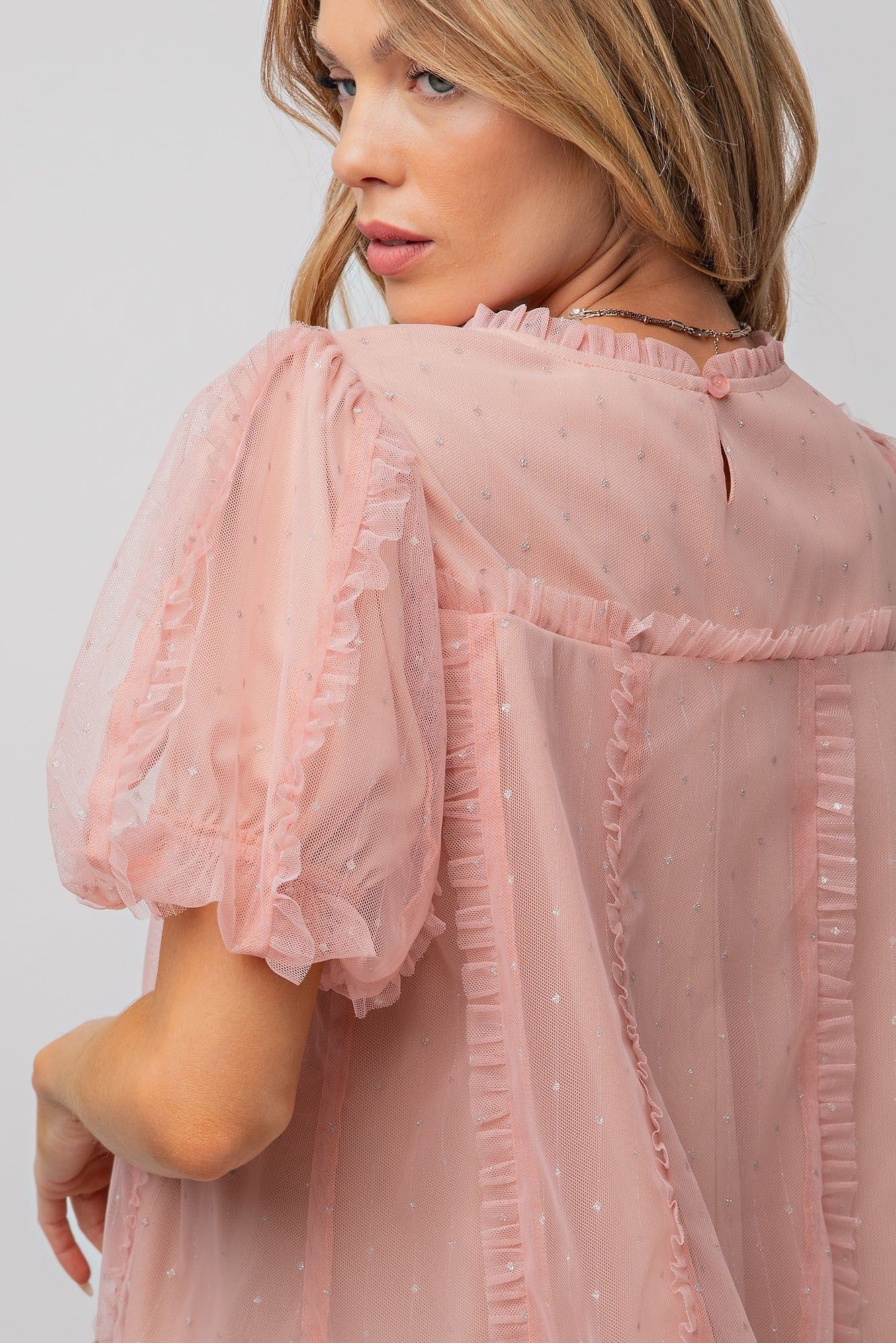 Blush Mesh Lace Top sold by Pinkblush product image thumbnail 4