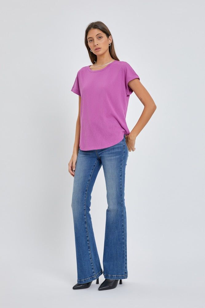 Magenta Short Dolman Sleeve Top sold by Pinkblush product image thumbnail 2