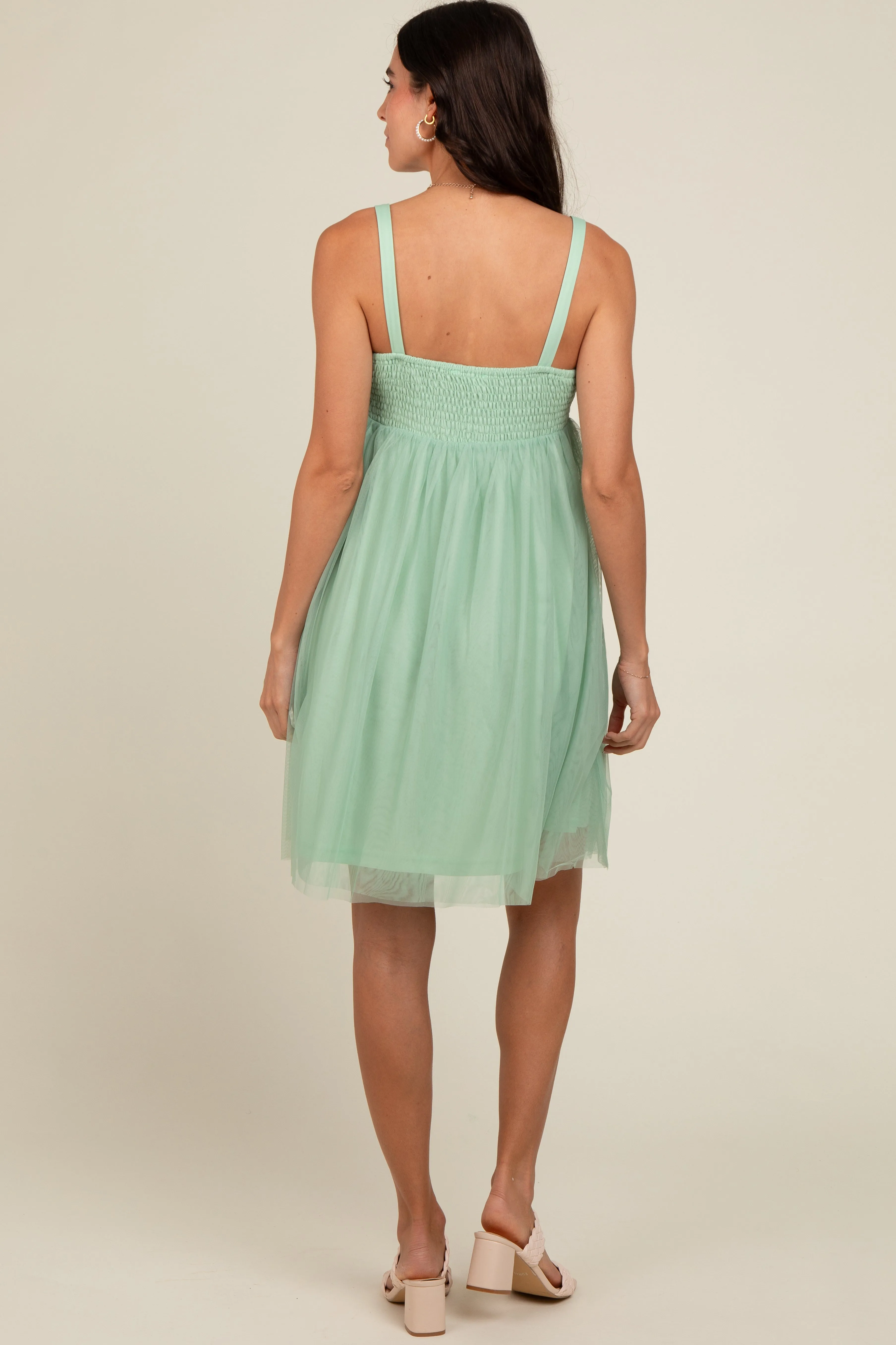 Light Olive Tulle Skirt Dress sold by Pinkblush product image thumbnail 4