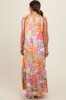 Pink Floral Shoulder Tie Empire Maternity Maxi Dress sold by Pinkblush
