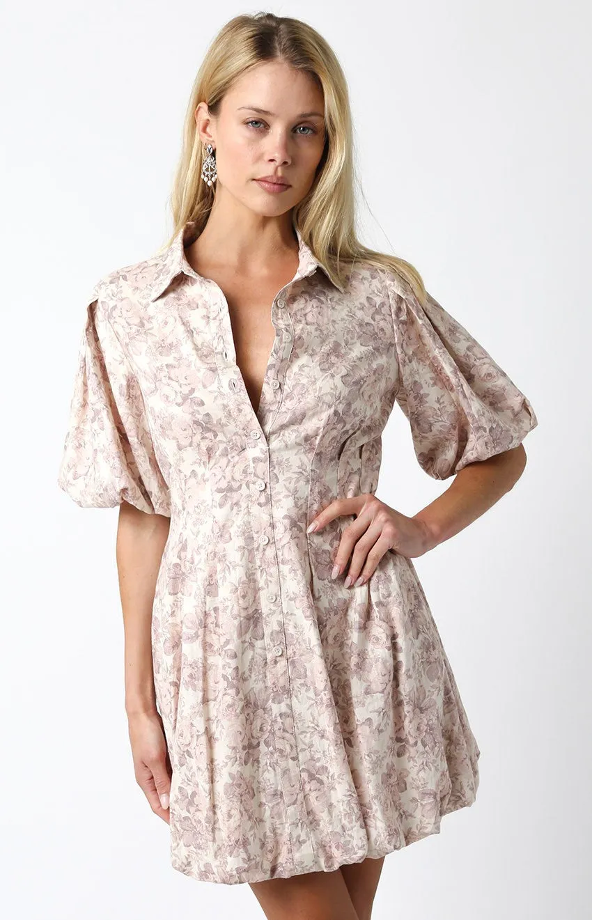 Light Blush Printed Dress sold by Pinkblush