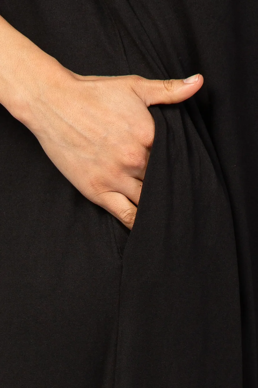 Black Side Slit Maxi Dress sold by Pinkblush product image thumbnail 4