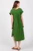 Green Waffle Knit Short Sleeve Dress sold by Pinkblush