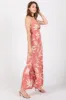 Mauve Floral Sleeveless Knotted Maxi Dress sold by Pinkblush