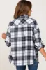 Black Plaid Flannel Top sold by Pinkblush