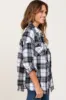 Black Plaid Flannel Top sold by Pinkblush