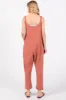 Mauve Button Down Cropped Jumpsuit sold by Pinkblush