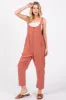 Mauve Button Down Cropped Jumpsuit sold by Pinkblush