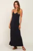 Black Sleeveless V-Neck Maternity Maxi Dress sold by Pinkblush
