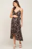 Black Floral Sleeveless Maternity Midi Wrap Dress sold by Pinkblush