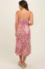 Pink Floral Cutout Maternity Midi Dress sold by Pinkblush