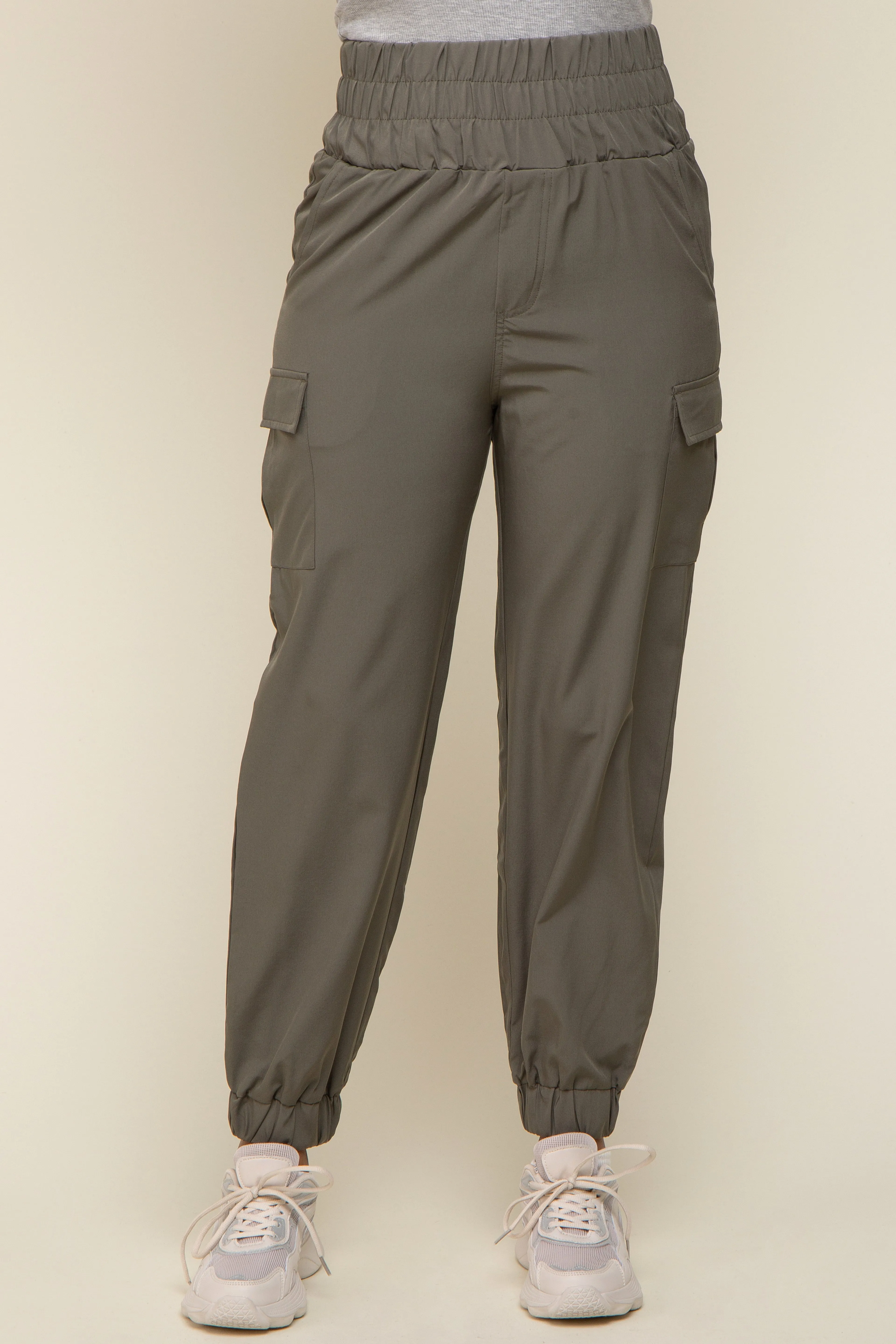 Olive Cargo Pocket Joggers sold by Pinkblush product image thumbnail 2