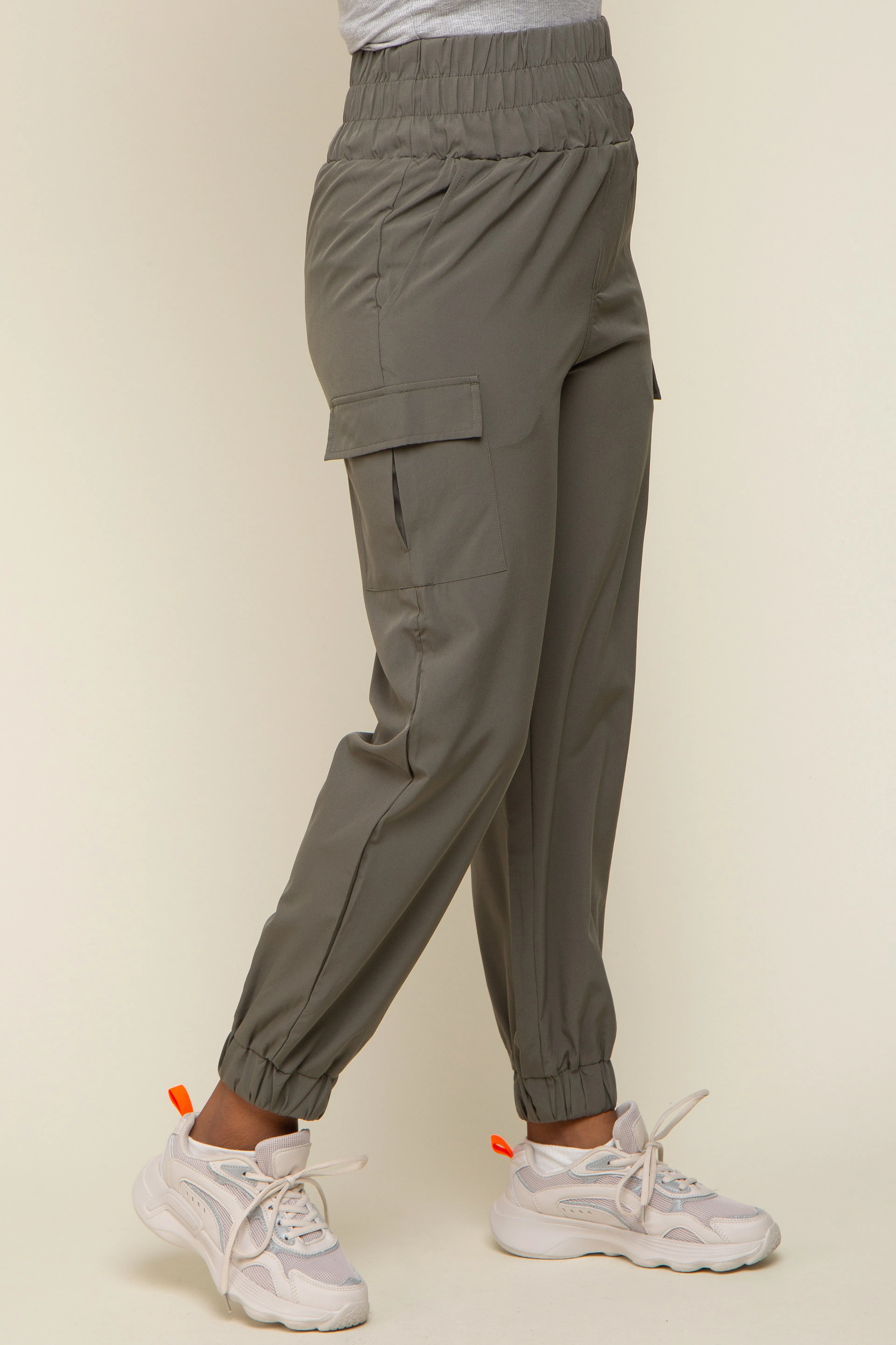 Olive Cargo Pocket Joggers sold by Pinkblush product image thumbnail 3