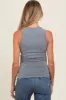 Grey Heathered Maternity Tank Top sold by Pinkblush