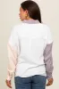 Lavender Lightweight Colorblock Maternity Button Up Top sold by Pinkblush