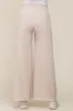 Beige Soft Fleece Wide Leg Maternity Lounge Pants sold by Pinkblush
