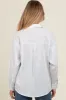 White Striped Maternity Button Down Top sold by Pinkblush