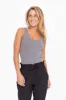 Heather Grey Scoop Neckline Maternity Tank Top sold by Pinkblush