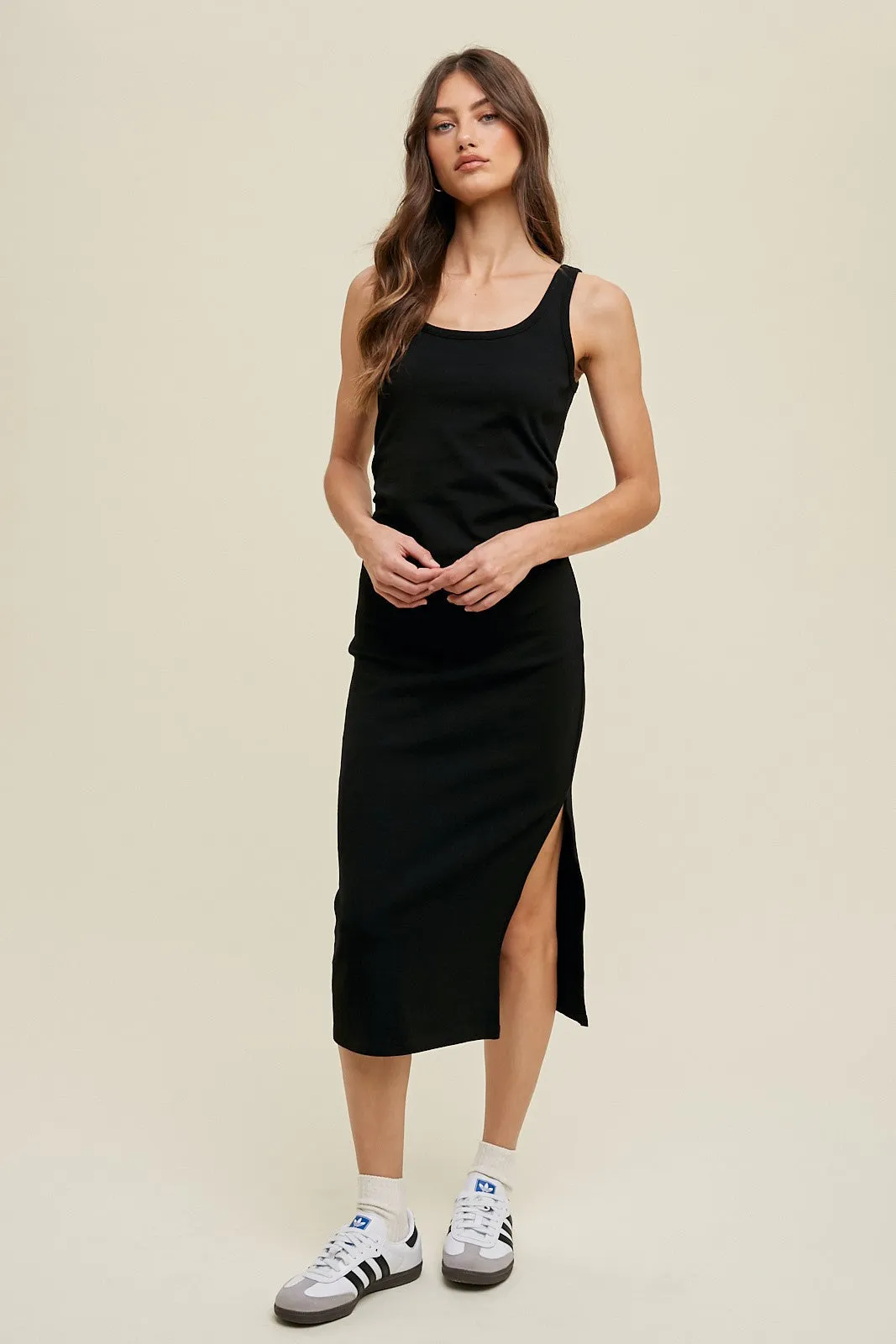 Black Short Sleeve Ruched Maternity Dress sold by Pinkblush product image thumbnail 3