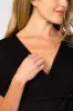 Black Wrap Tie Maternity Jumpsuit sold by Pinkblush
