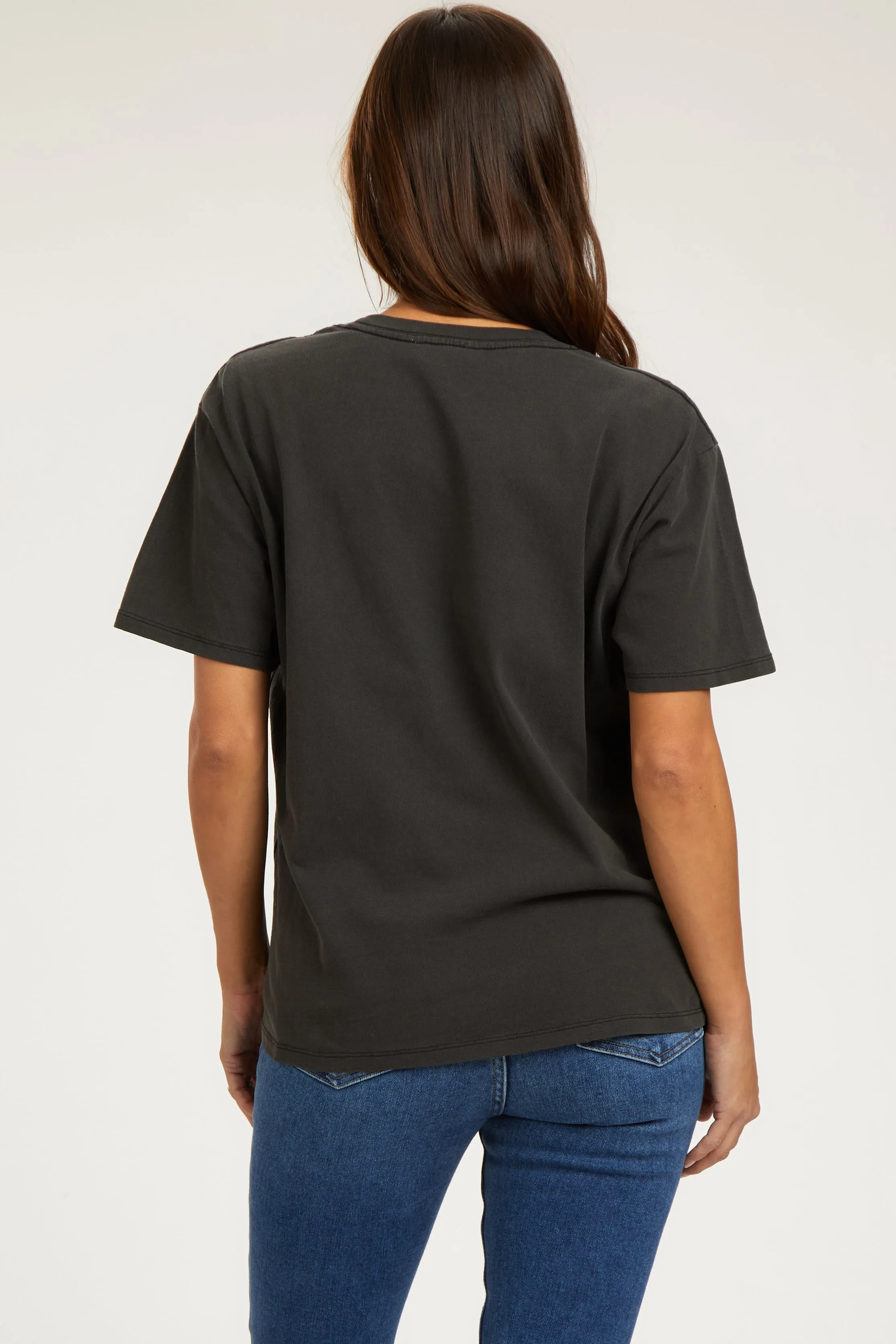 Charcoal Short Sleeve Maternity Top sold by Pinkblush product image thumbnail 4