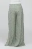 Light Olive Ditsy Floral Side Slit Maternity Pants sold by Pinkblush