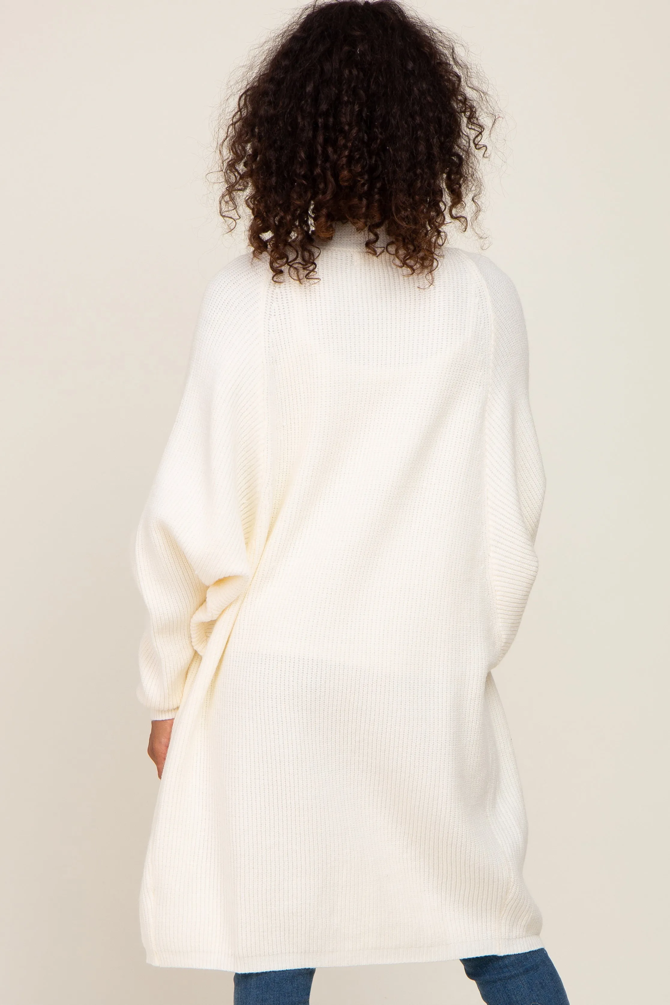 Cream Pocketed Knit Cardigan sold by Pinkblush product image thumbnail 3