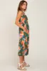Olive Floral Square Neck Ruffle Midi Dress sold by Pinkblush