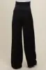 Black Wide-Leg Maternity Trousers sold by Pinkblush