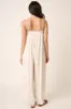 Taupe Printed Sleeveless Jumpsuit sold by Pinkblush