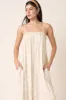 Taupe Printed Sleeveless Jumpsuit sold by Pinkblush