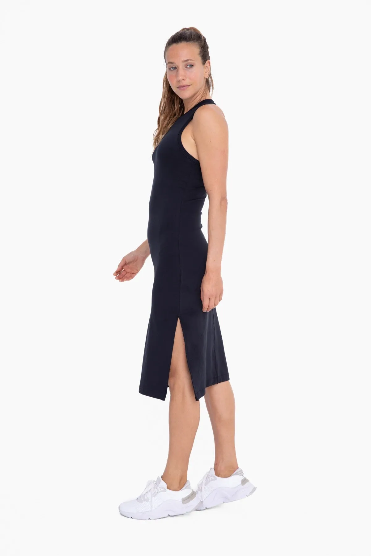 Black Sleeveless Racerback Bodycon Dress sold by Pinkblush product image thumbnail 2