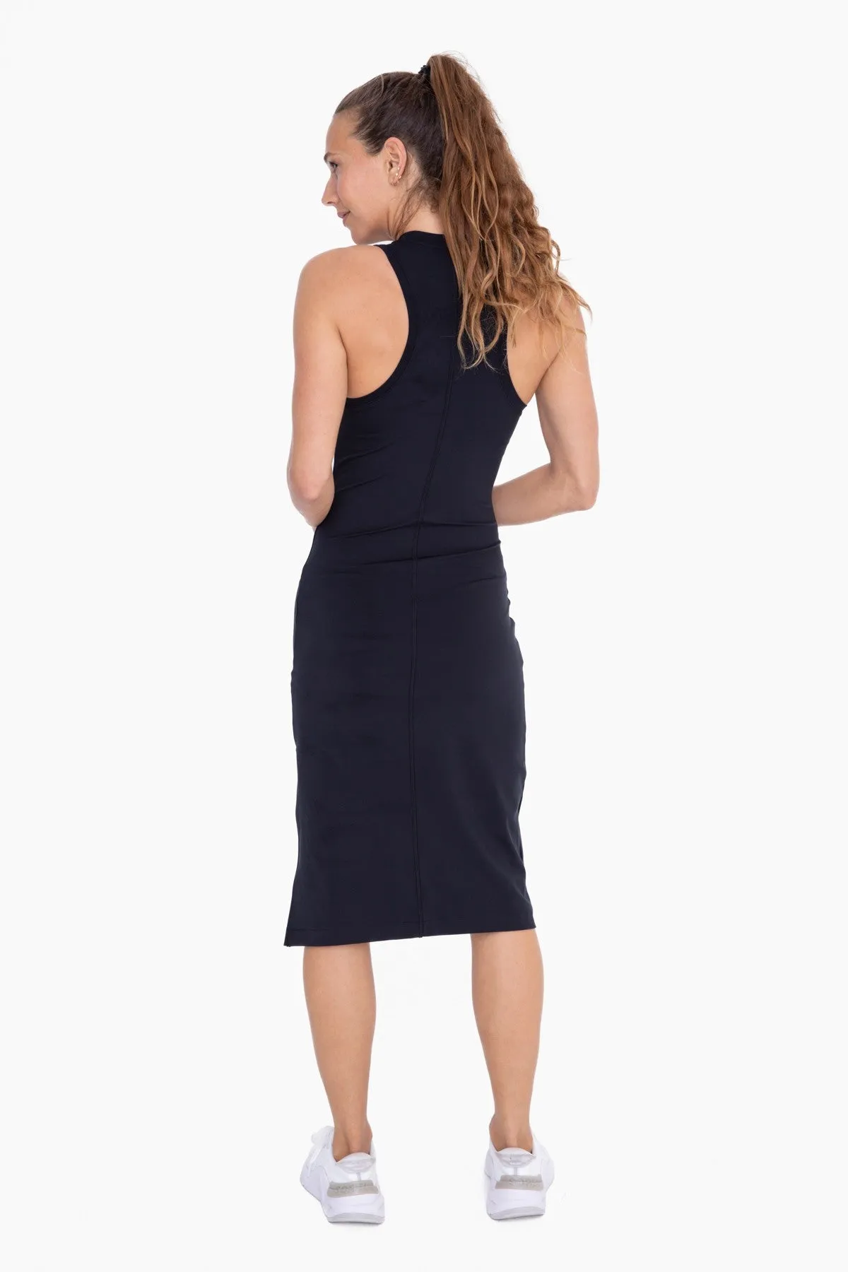 Black Sleeveless Racerback Bodycon Dress sold by Pinkblush product image thumbnail 3