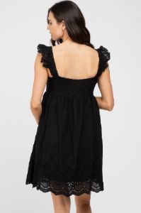 Black Eyelet Lace Maternity Dress sold by Pinkblush