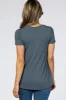 Dark Teal Layered Wrap Front Nursing Top sold by Pinkblush