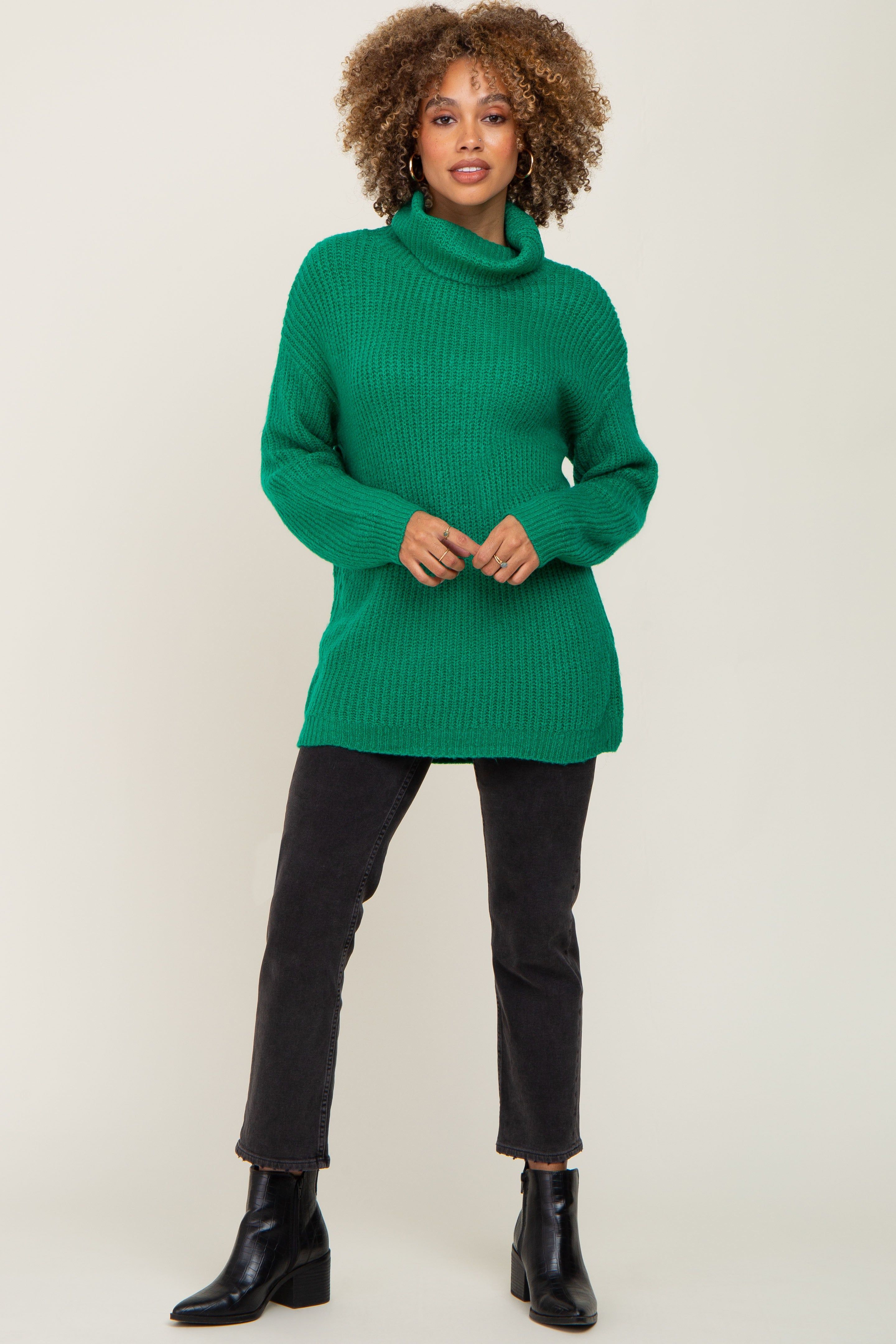 Green Soft Knit Cutout Back Sweater sold by Pinkblush product image thumbnail 5