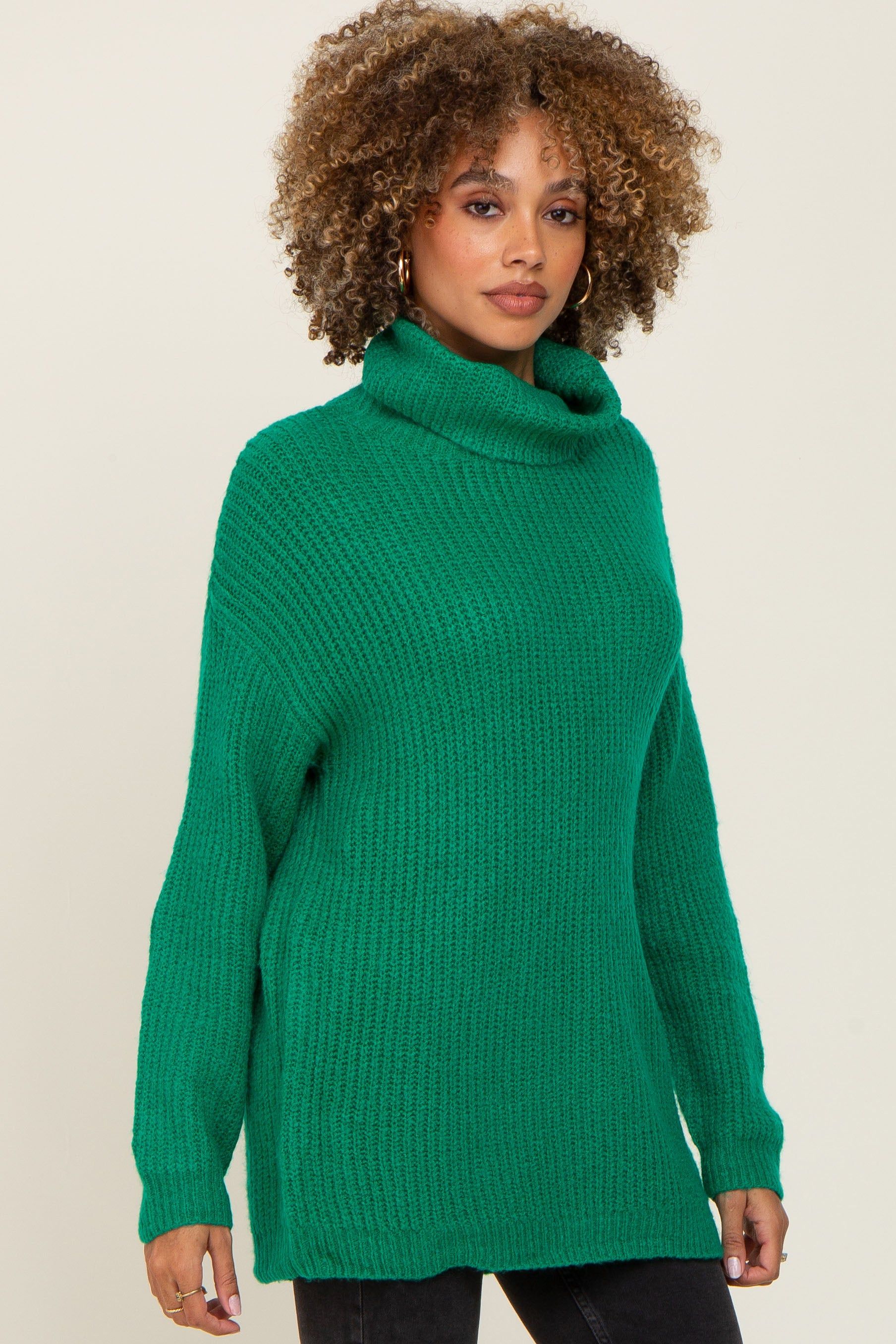 Green Soft Knit Cutout Back Sweater sold by Pinkblush product image thumbnail 2