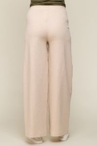 Beige Basic Wide Leg Maternity Lounge Pants sold by Pinkblush