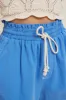 Blue Drawstring Fringe Hem Shorts sold by Pinkblush