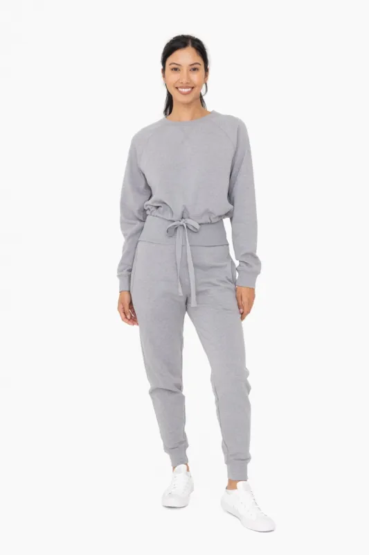 Heather Grey Slim Fit Joggers sold by Pinkblush
