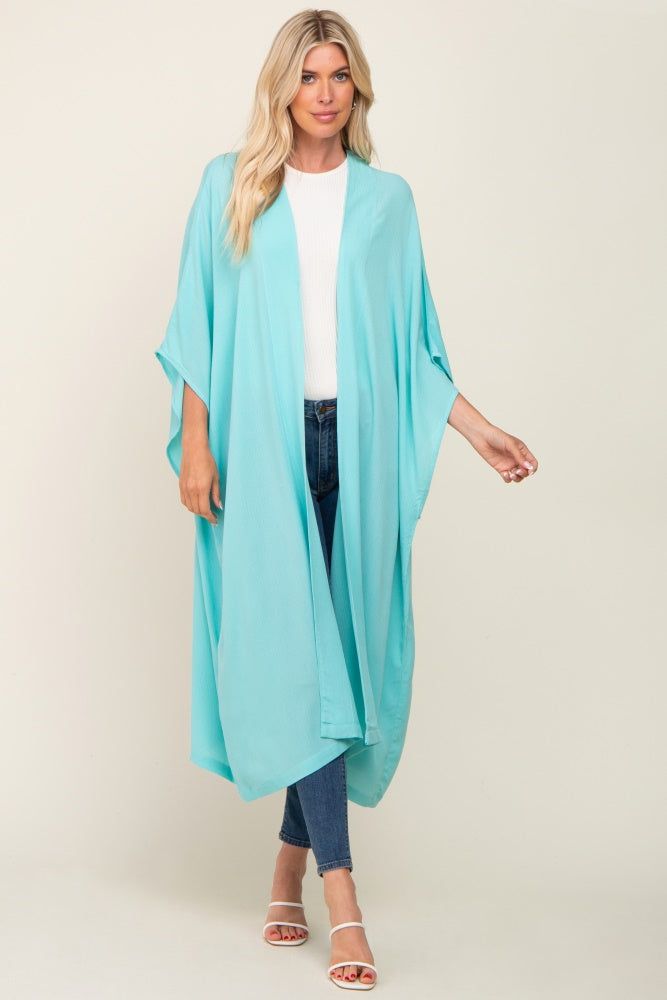 Mint Green Open Front Long Coverup sold by Pinkblush product image thumbnail 4