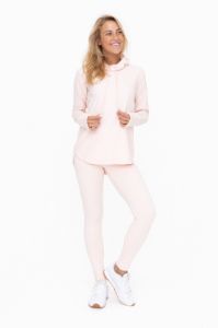 Light Pink Hooded Long Sleeve Active Top sold by Pinkblush