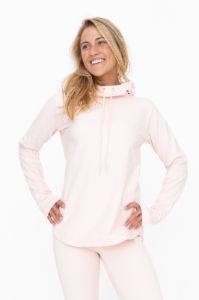 Light Pink Hooded Long Sleeve Active Top sold by Pinkblush