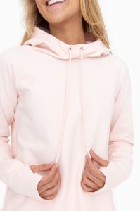 Light Pink Hooded Long Sleeve Active Top sold by Pinkblush